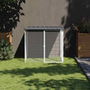 vidaXL Kippenhok avec dak 103x98x90 cm acier galvanisé antraciet