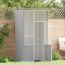 vidaXL Vogelkooi 115x78x200 cm couleur galvanisée en acier inoxydable