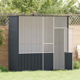 vidaXL Aviary 115x78x200 cm Galvanized Steel Anthracite