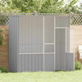 vidaXL Aviary 115x78x200 cm Galvanized Steel Anthracite