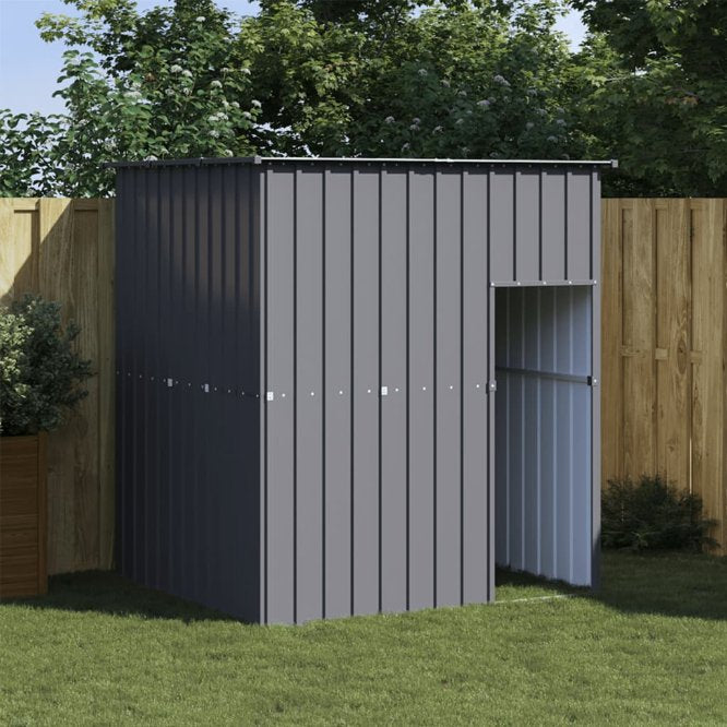 vidaXL Hondenhok met dak 165x153x181 cm gegalvaniseerd staal antraciet