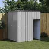 vidaXL Hondenhok met dak 165x153x181 cm gegalvaniseerd staal antraciet