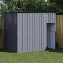 vidaXL Hondenhok avec dak 214x153x181 cm acier galvanisé antraciet