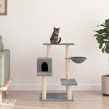 vidaXL Cat Tree with Sisal Scratching Posts 82.5 cm Cream