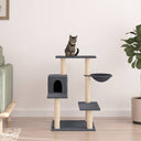 vidaXL Kattenmeubel met sisal krabpalen 82,5 cm crèmekleurig
