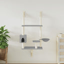 vidaXL Meuble de rangement mural avec panneau de crabe 153 cm grilles d'éclairage