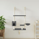 vidaXL Meuble de rangement mural avec panneau de crabe 153 cm grilles d'éclairage