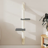 vidaXL Wall-Mounted Cat Tree with Scratching Post 108 cm Cream