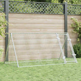 vidaXL Kippenhok 200x105x91 cm gegalvaniseerd staal zilverkleurig