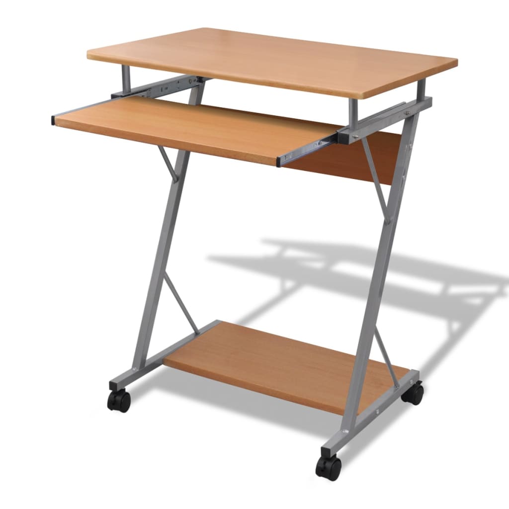 vidaXL Studenten computerbureau 60 x 40 x 74 cm (zwart)
