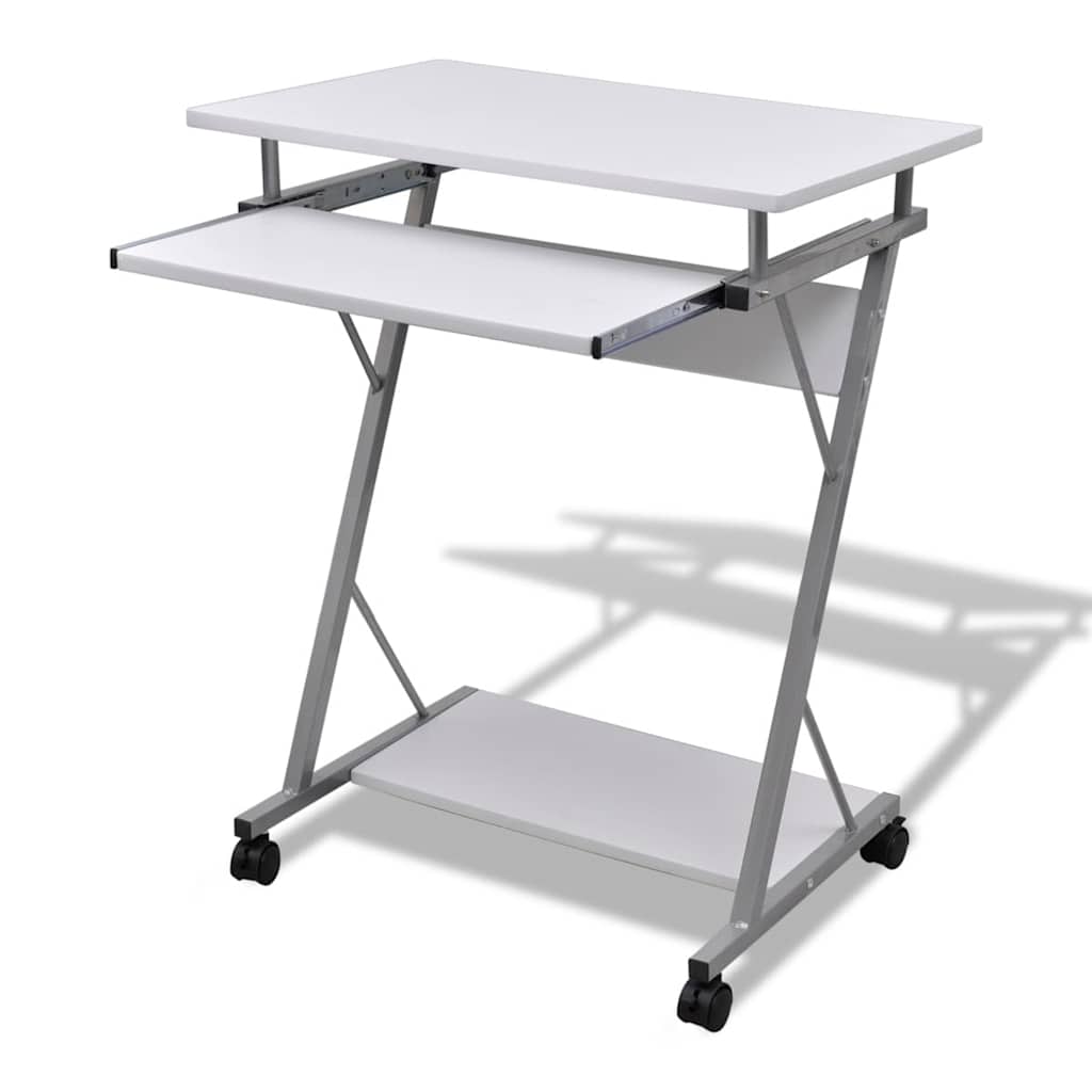 vidaXL Studenten computerbureau 60 x 40 x 74 cm (zwart)