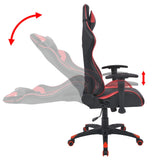 vidaXL Bureau-/gamestoel verstelbaar kunstleer rood