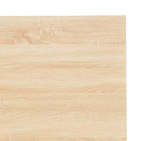 vidaXL Computerbureau 120x60x73 cm zwart en eikenkleurig