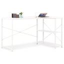 vidaXL Computerbureau 120x60x138 cm wit
