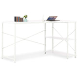 vidaXL Computerbureau 120x60x138 cm wit