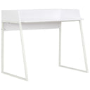 vidaXL Bureau 90x60x88 cm wit en eikenkleurig