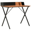 vidaXL Bureau 80x50x84 cm wit en natuurlijk