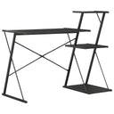 vidaXL Bureau met schap 116x50x93 cm wit