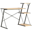 vidaXL Bureau met schap 116x50x93 cm wit