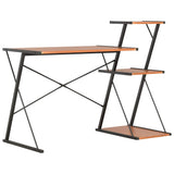 vidaXL Bureau met schap 116x50x93 cm wit
