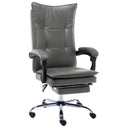 vidaXL Chaise de bureau en similicuir anthracite