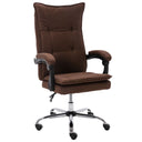 vidaXL Office Chair fabric brown