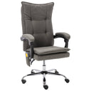 vidaXL Kantoormassagestoel stof taupe