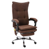 vidaXL Kantoormassagestoel stof taupe