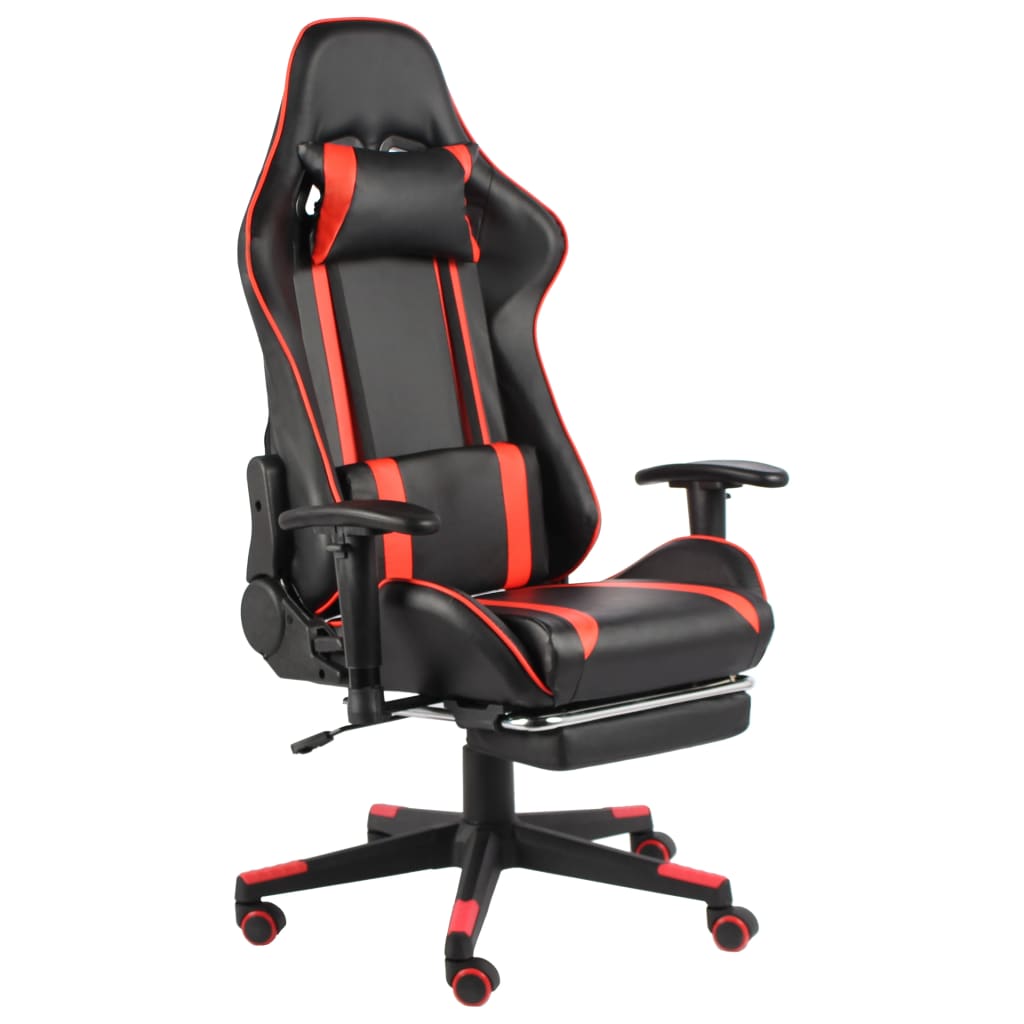 vidaXL Gamestoel draaibaar PVC groen