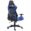 vidaXL Swivel Gaming Chair PVC Blue