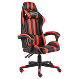 vidaXL Racestoel kunstleer zwart en blauw