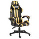 vidaXL Racestoel kunstleer zwart en blauw