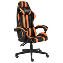vidaXL Racestoel kunstleer zwart en blauw