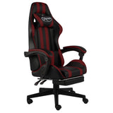 vidaXL Racestoel kunstleer zwart en blauw