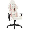 vidaXL Gamestoel kunstleer zwart en blauw