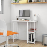 vidaXL Computerbureau 80x40x72 cm MDF en metaal zwart