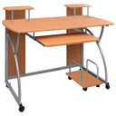 vidaXL Computer Desk 110x52x88.5 cm Engineered Wood Black