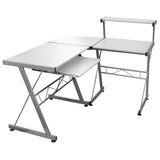 vidaXL Hoekbureau 132x112x99 cm bewerkt hout zwart