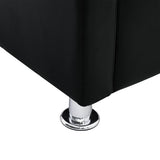 vidaXL Cube Armchair Artificial Leather Black