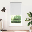 vidaXL Rolgordijn verduisterend 84,4 x 175 cm tissu 80 cm blanc