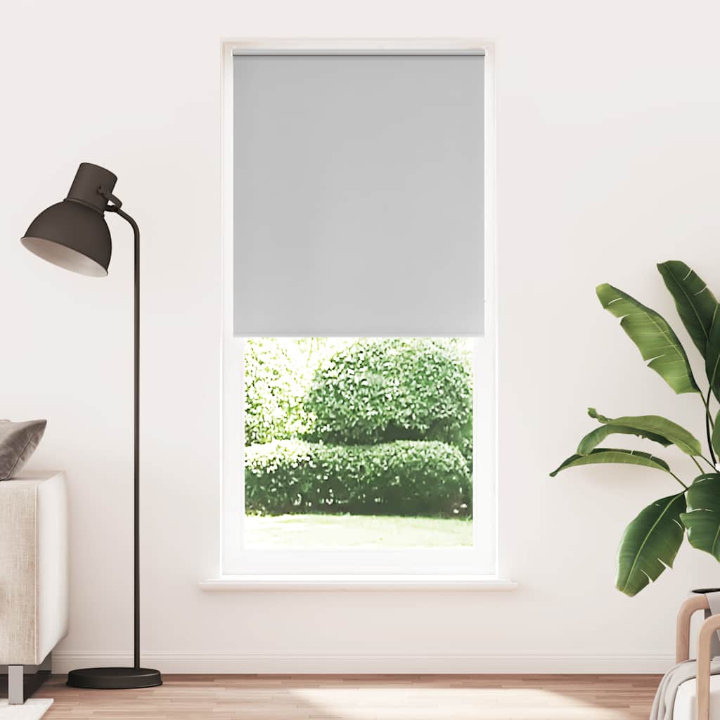 vidaXL Blackout Roller Blind 84.4 x 175 cm fabric width 80 cm white