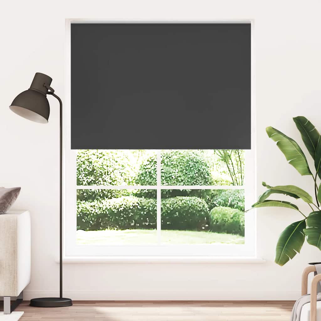 vidaXL Blackout Roller Blind 84.4 x 175 cm fabric width 80 cm white
