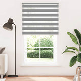 vidaXL Zebra rolgordijn 40,9 x 100 cm stofbreedte 36,7 cm grijs
