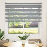 vidaXL Zebra rolgordijn 40,9 x 100 cm stofbreedte 36,7 cm grijs