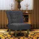vidaXL French Armchair Cream Fabric