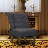 vidaXL French Armchair Cream Fabric