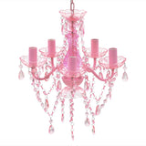 vidaXL Chandelier Crystal Black