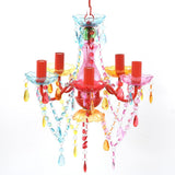 vidaXL Chandelier Crystal Black