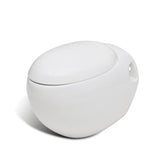Nieuw Wandtoilet Ei-design hangend wit
