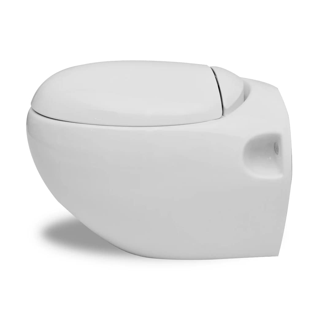 Nieuw Wandtoilet Ei-design hangend wit